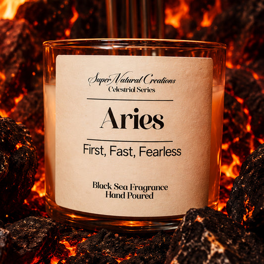 Aries Zodiac Candle
